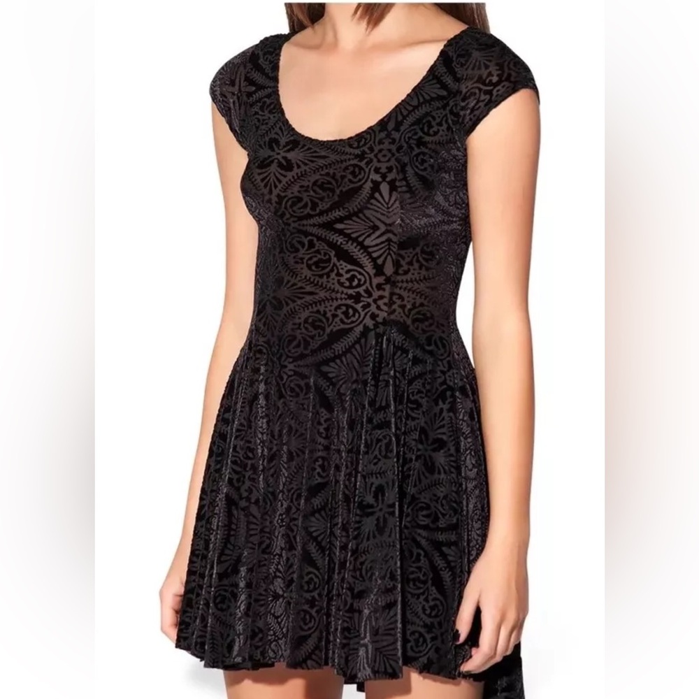 Blackmilk Burned Velvet Evil Cheerleader Dress - Discontinued